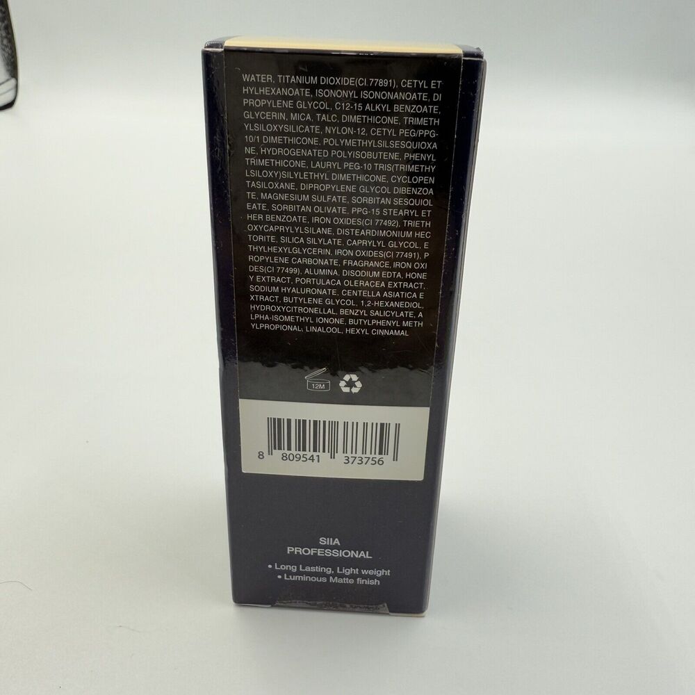 LUMINOUS LONGWEAR LIQUID FOUNDATION C 101 FAIR SIIA COSMETICS - Picture 10 of 15